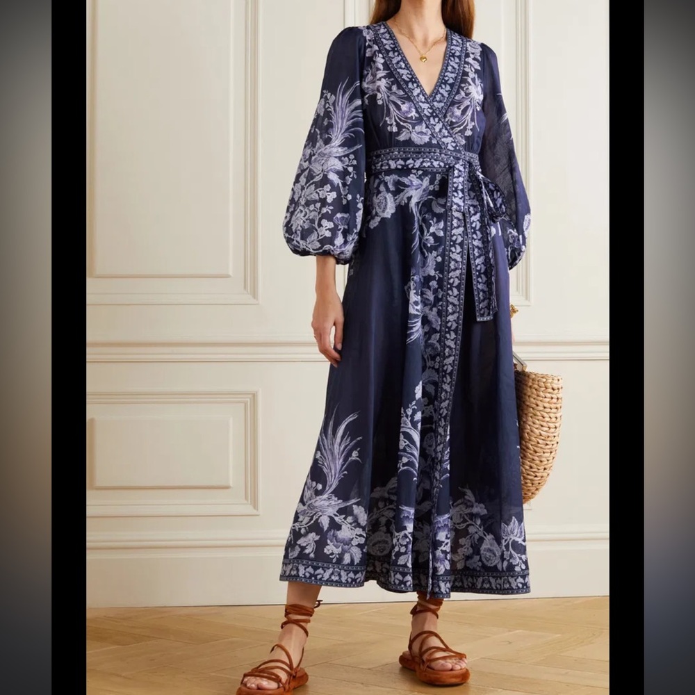 Aliane Wrap Long Dress - Picture 4 of 8